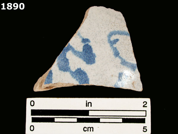 SEVILLA BLUE ON WHITE specimen 1890 front view