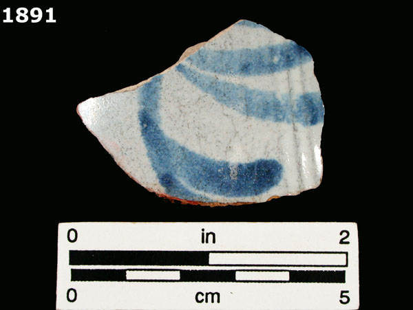 SEVILLA BLUE ON WHITE specimen 1891 front view