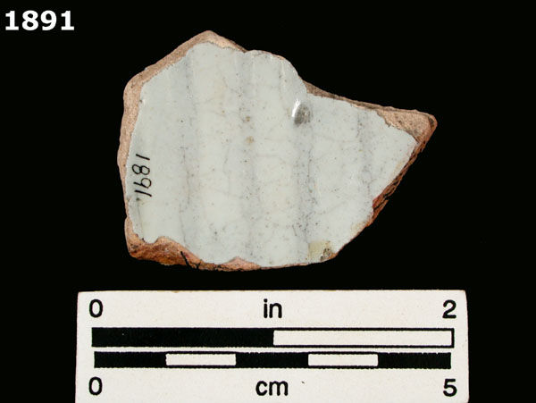 SEVILLA BLUE ON WHITE specimen 1891 rear view