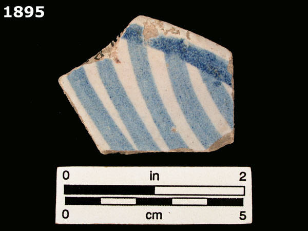 SEVILLA BLUE ON WHITE specimen 1895 front view