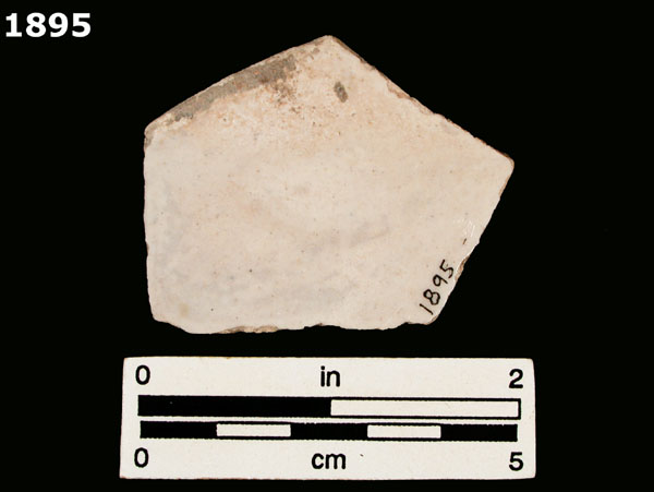 SEVILLA BLUE ON WHITE specimen 1895 rear view