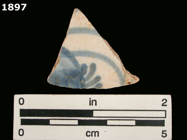 SEVILLA BLUE ON WHITE specimen 1897 front view
