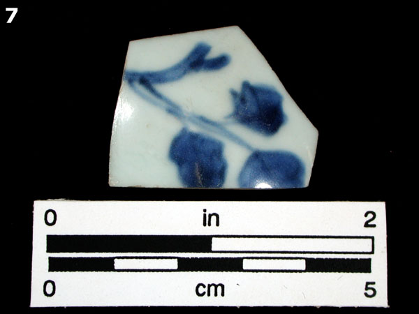 PORCELAIN, CH ING BLUE ON WHITE specimen 7 front view