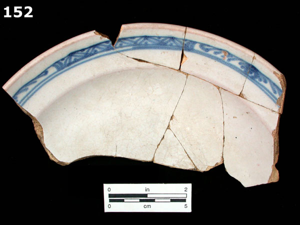 FAIENCE, PROVENCE BLUE ON WHITE specimen 152 