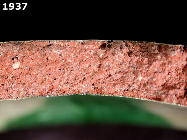 GUATEMALA GREEN ON WHITE specimen 1937 side view