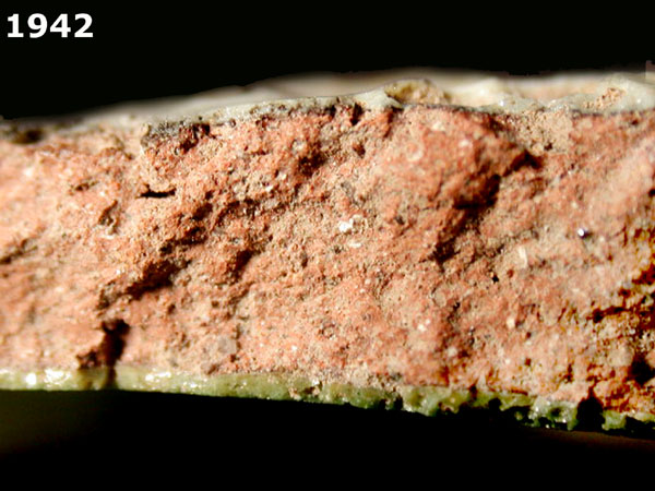 GUATEMALA GREEN ON WHITE specimen 1942 side view