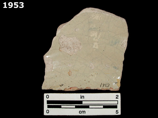 MEXICO CITY BLUE ON CREAM specimen 1953 rear view