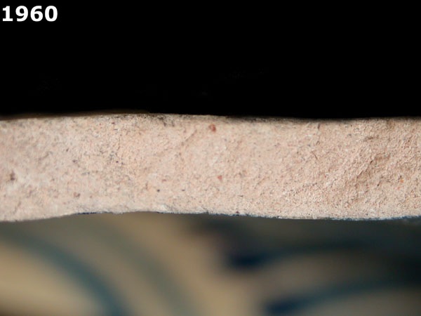 MEXICO CITY BLUE ON CREAM specimen 1960 side view