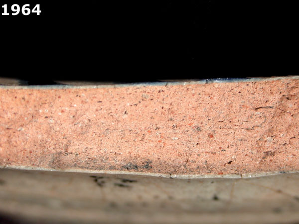 MEXICO CITY BLUE ON CREAM specimen 1964 side view