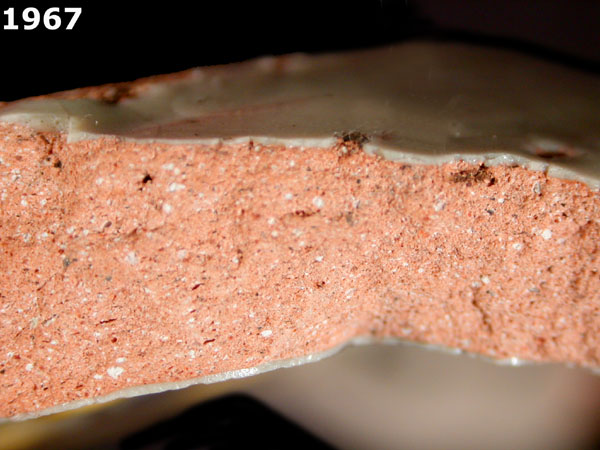 UNIDENTIFIED POLYCHROME MAJOLICA, IBERIAN specimen 1967 side view