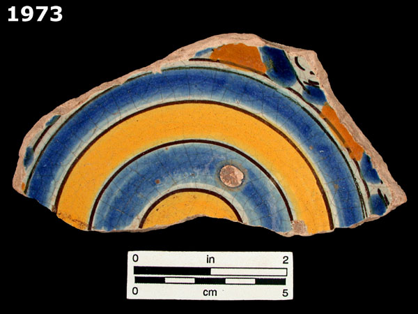 UNIDENTIFIED POLYCHROME MAJOLICA, MEXICO specimen 1973 