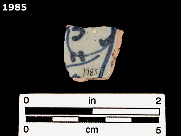 LIGURIAN BLUE ON BLUE specimen 1985 rear view
