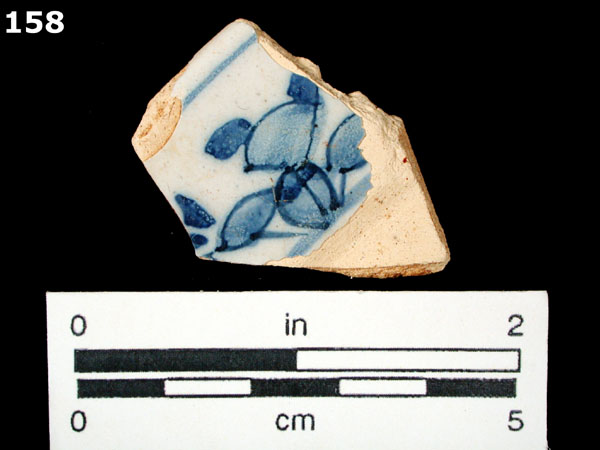 DELFTWARE, BLUE ON WHITE specimen 158 