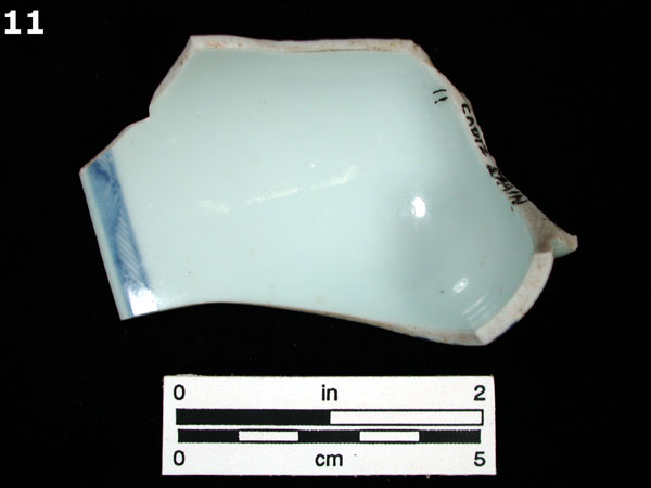 PORCELAIN, CH ING BLUE ON WHITE specimen 11 rear view