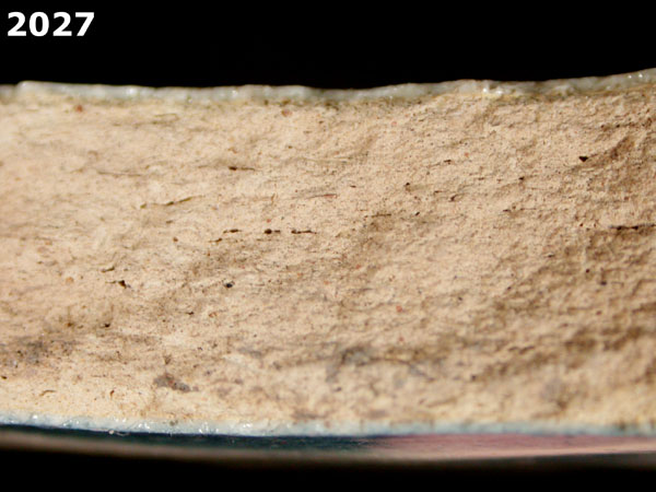 UNIDENTIFIED POLYCHROME MAJOLICA, MEXICO (19th CENTURY) specimen 2027 side view