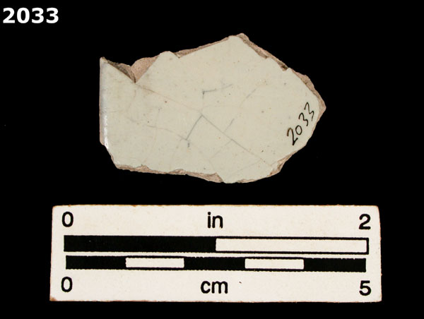 UNIDENTIFIED POLYCHROME MAJOLICA, MEXICO (19th CENTURY) specimen 2033 rear view