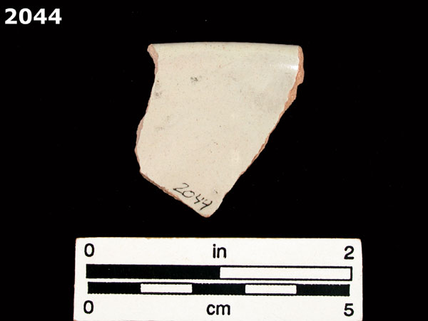 UNIDENTIFIED POLYCHROME MAJOLICA, PUEBLA TRADITION specimen 2044 rear view