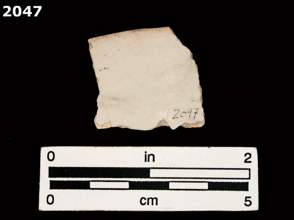 UNIDENTIFIED POLYCHROME MAJOLICA, PUEBLA TRADITION specimen 2047 rear view