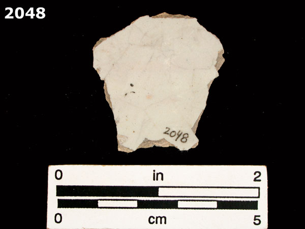 UNIDENTIFIED POLYCHROME MAJOLICA, PUEBLA TRADITION specimen 2048 rear view