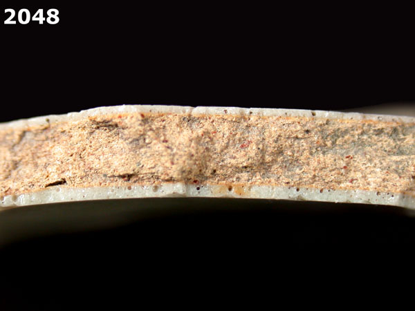 UNIDENTIFIED POLYCHROME MAJOLICA, PUEBLA TRADITION specimen 2048 side view