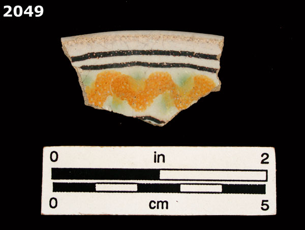 UNIDENTIFIED POLYCHROME MAJOLICA, PUEBLA TRADITION specimen 2049 