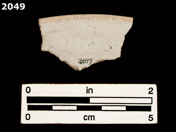 UNIDENTIFIED POLYCHROME MAJOLICA, PUEBLA TRADITION specimen 2049 rear view
