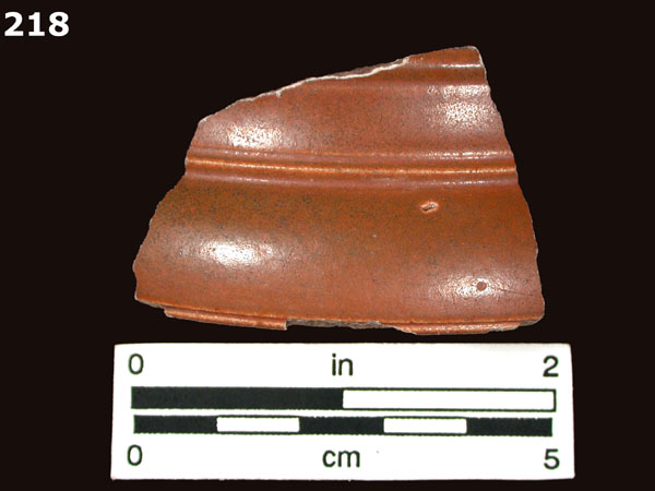 STONEWARE, NOTTINGHAM specimen 218 rear view