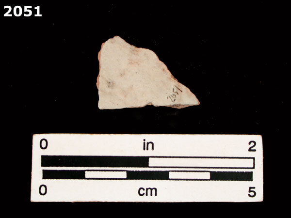 UNIDENTIFIED POLYCHROME MAJOLICA, PUEBLA TRADITION specimen 2051 rear view