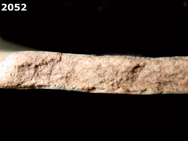 UNIDENTIFIED POLYCHROME MAJOLICA, PUEBLA TRADITION specimen 2052 side view