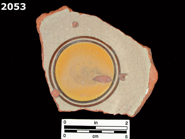 UNIDENTIFIED POLYCHROME MAJOLICA, MEXICO CITY TRADITION specimen 2053 