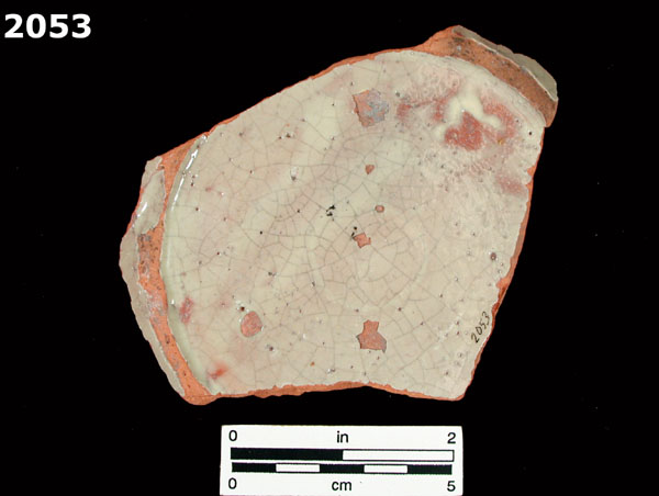 UNIDENTIFIED POLYCHROME MAJOLICA, MEXICO CITY TRADITION specimen 2053 rear view