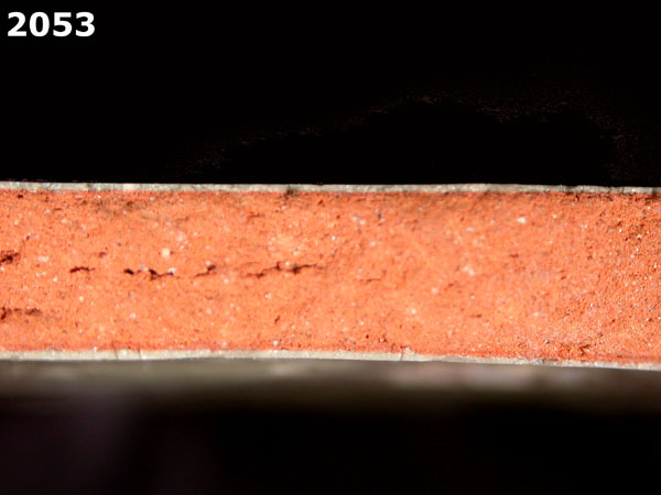 UNIDENTIFIED POLYCHROME MAJOLICA, MEXICO CITY TRADITION specimen 2053 side view