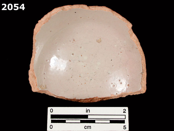 UNIDENTIFIED POLYCHROME MAJOLICA, MEXICO CITY TRADITION specimen 2054 rear view