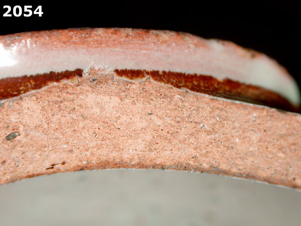 UNIDENTIFIED POLYCHROME MAJOLICA, MEXICO CITY TRADITION specimen 2054 side view