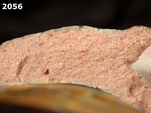 UNIDENTIFIED POLYCHROME MAJOLICA, MEXICO CITY TRADITION specimen 2056 side view