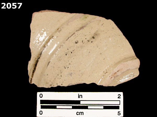 UNIDENTIFIED POLYCHROME MAJOLICA, MEXICO CITY TRADITION specimen 2057 rear view