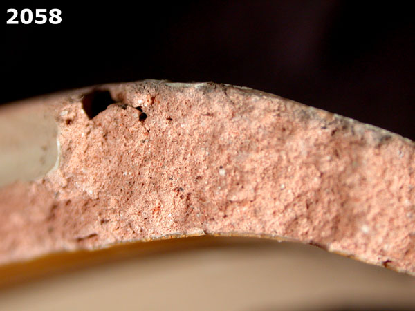 UNIDENTIFIED POLYCHROME MAJOLICA, MEXICO CITY TRADITION specimen 2058 side view