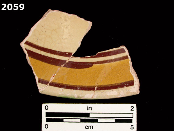 UNIDENTIFIED POLYCHROME MAJOLICA, MEXICO CITY TRADITION specimen 2059 front view