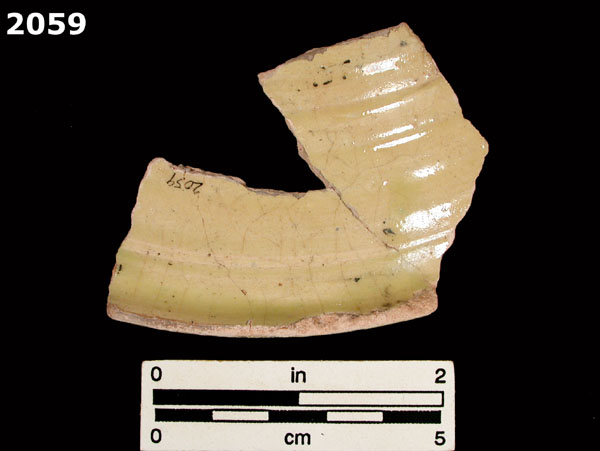 UNIDENTIFIED POLYCHROME MAJOLICA, MEXICO CITY TRADITION specimen 2059 rear view