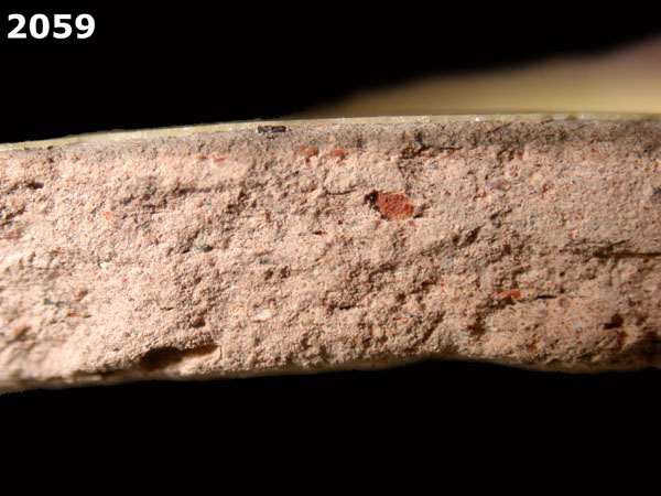 UNIDENTIFIED POLYCHROME MAJOLICA, MEXICO CITY TRADITION specimen 2059 side view