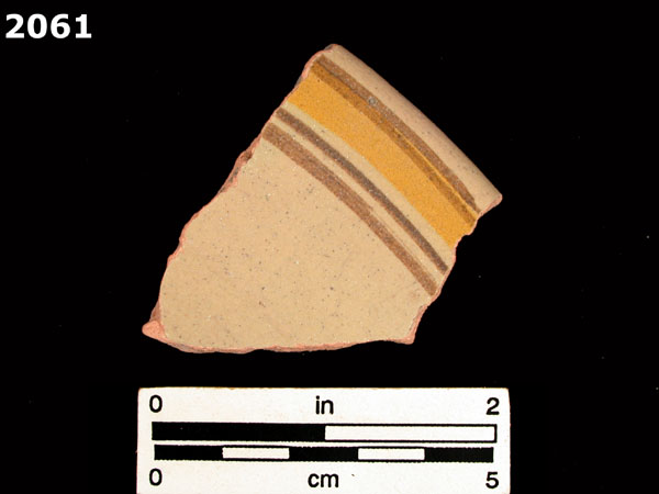 UNIDENTIFIED POLYCHROME MAJOLICA, MEXICO CITY TRADITION specimen 2061 