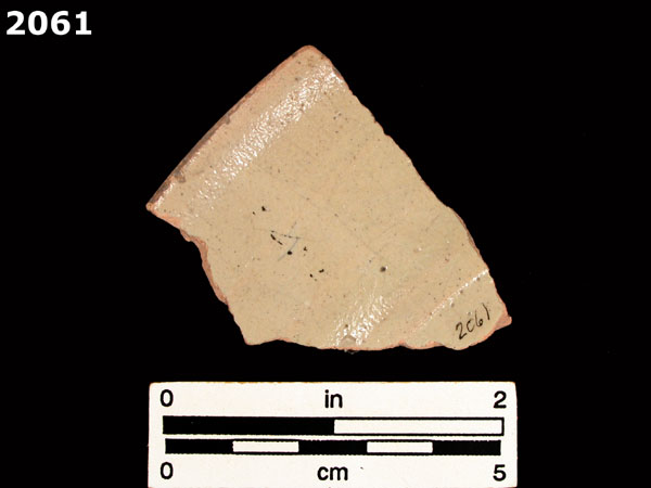 UNIDENTIFIED POLYCHROME MAJOLICA, MEXICO CITY TRADITION specimen 2061 rear view