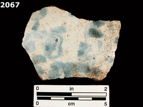 PANAMA BLUE ON WHITE specimen 2067 