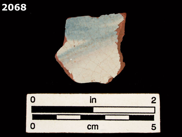 PANAMA BLUE ON WHITE specimen 2068 