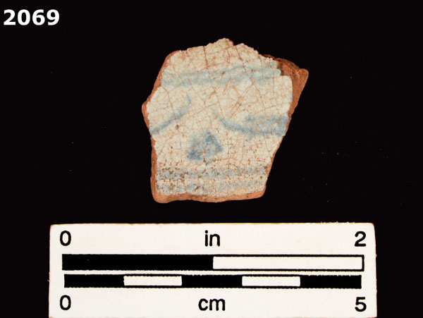 PANAMA BLUE ON WHITE specimen 2069 