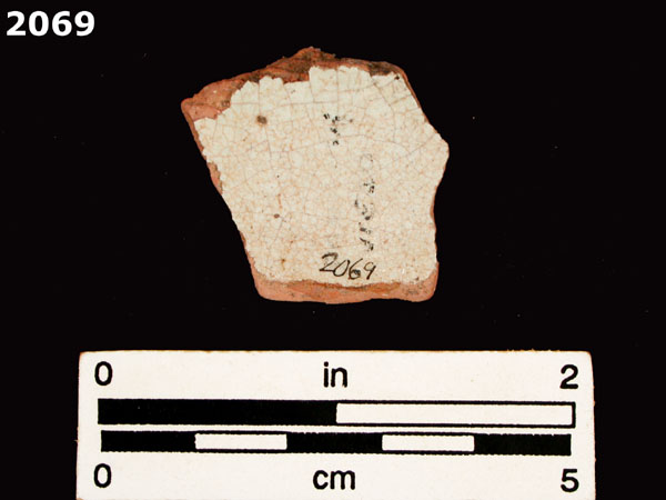 PANAMA BLUE ON WHITE specimen 2069 rear view