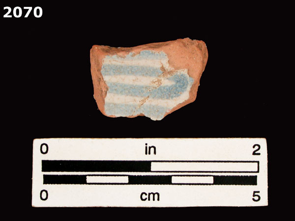PANAMA BLUE ON WHITE specimen 2070 