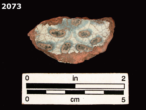 PANAMA BLUE ON WHITE specimen 2073 