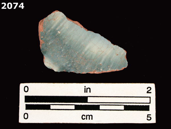 PANAMA BLUE ON WHITE specimen 2074 