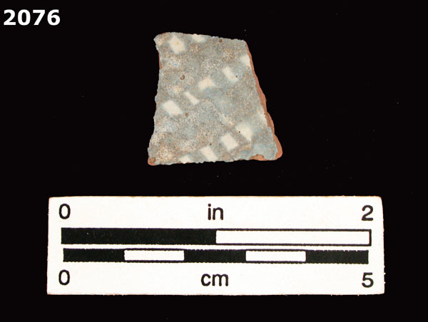 PANAMA BLUE ON WHITE specimen 2076 